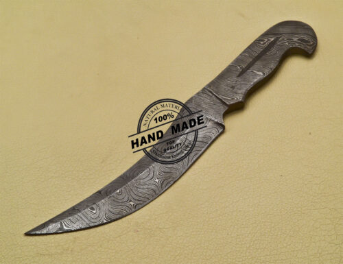Full Damascus Skinner Knife Custom Handmade Damascus Steel Knife 1690 - Image 3