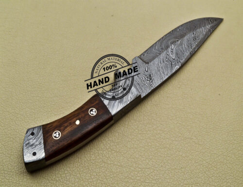 Damascus Skinner Knife Custom Handmade Damascus Steel Hunting Knife 1692 - Image 6