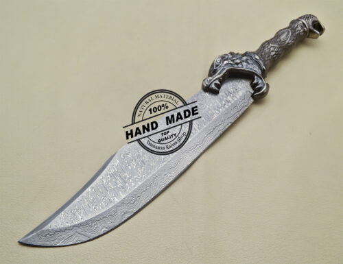 Damascus Bowie Knife Custom Handmade Damascus Knife 1905 - Image 3