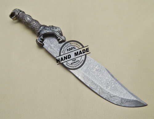 Damascus Bowie Knife Custom Handmade Damascus Knife 1905 - Image 5