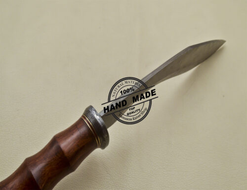 Damascus Kukuri Knife Custom Handmade Damascus Steel Hunting Knife 1698 - Image 6