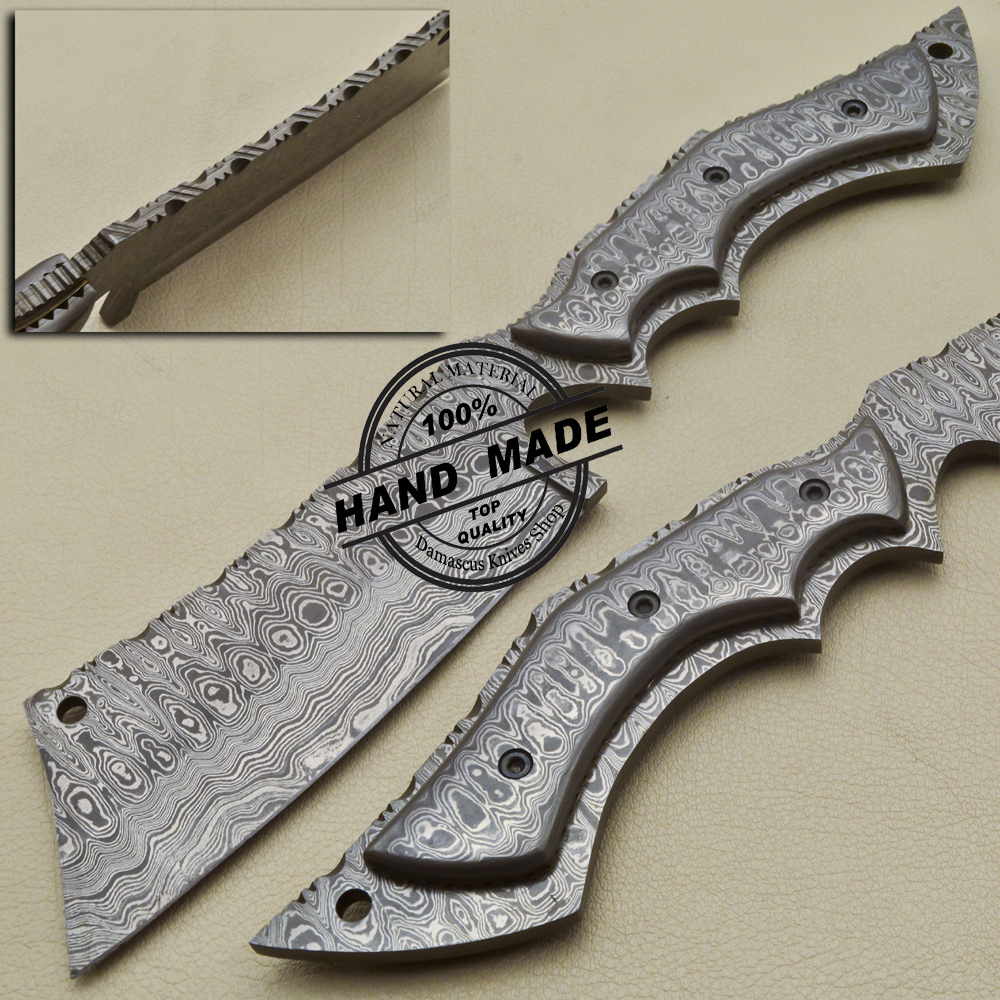 Full Damascus Skinner Knife