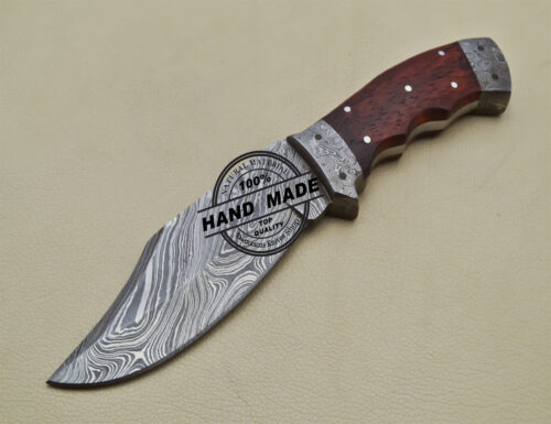 Damascus Skinner Knife Custom Handmade Damascus Steel Knife 1900 - Image 3