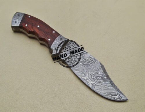 Damascus Skinner Knife Custom Handmade Damascus Steel Knife 1900 - Image 5