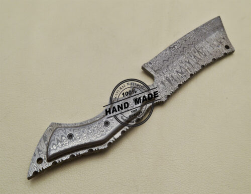 Full Damascus Skinner Knife Custom Handmade Damascus Steel Hunting Knife 1901 - Image 6