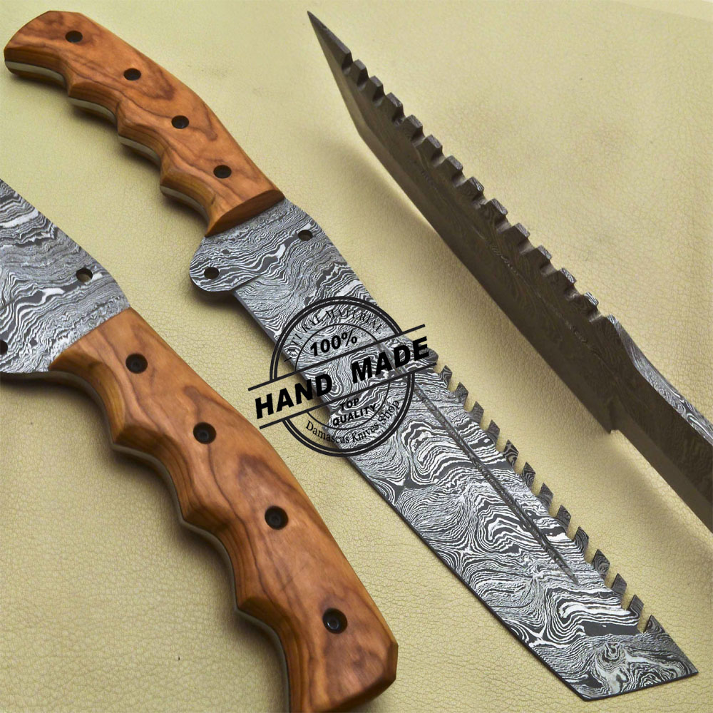 Damascus Tracker Knife