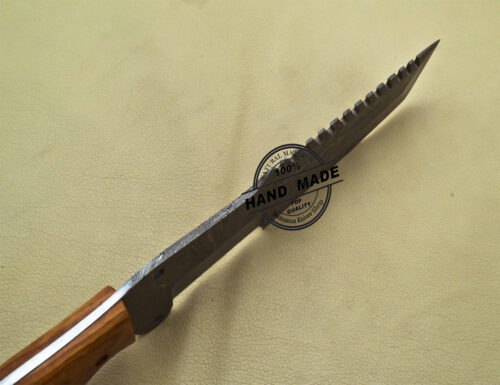 Damascus Tracker Knife Custom Handmade Damascus Steel Knife 1910 - Image 5
