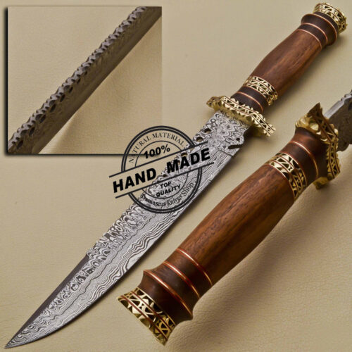 Damascus Bowie Knife