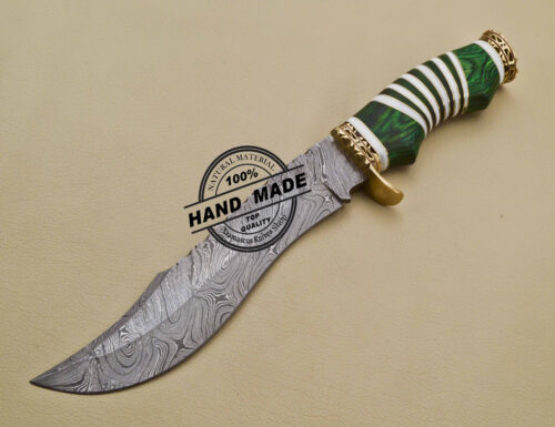 Damascus Skinner Knife Fixed Blade Handmade Damascus Steel Hunting Knife 2019 - Image 3