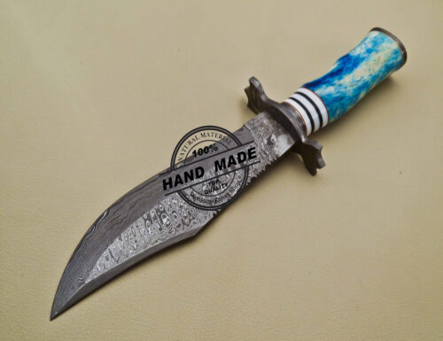 Damascus Skinner Knife Clip Point Blade Handmade Damascus Steel Knife 2022 - Image 4