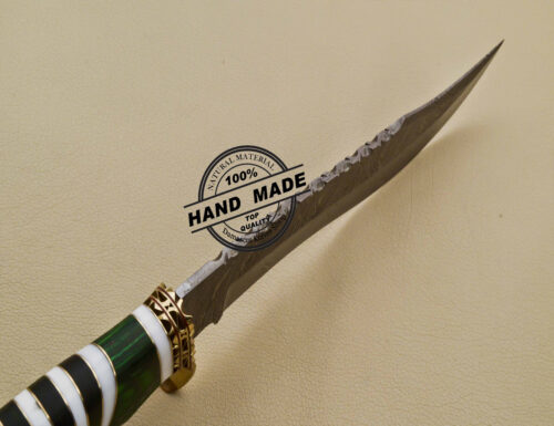 Damascus Skinner Knife Fixed Blade Handmade Damascus Steel Hunting Knife 2019 - Image 6