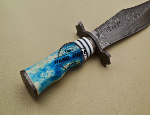 Damascus Skinner Knife Clip Point Blade Handmade Damascus Steel Knife 2022 - Image 6