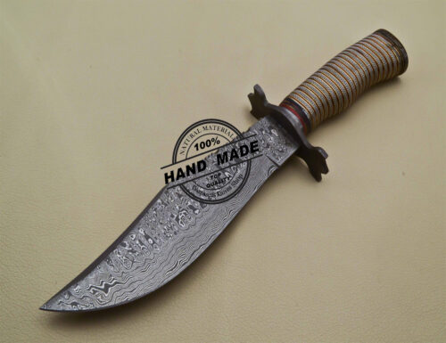 Damascus Skinner Knife Custom Handmade Damascus Steel Knife 2025 - Image 3