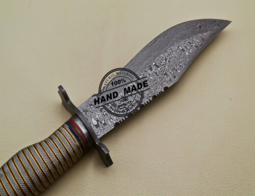 Damascus Skinner Knife Custom Handmade Damascus Steel Knife 2025 - Image 5