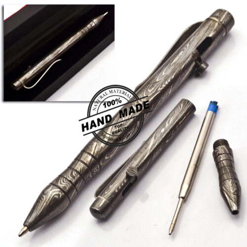 Damascus Ballpoint Custom Handmade Damascus Steel 12