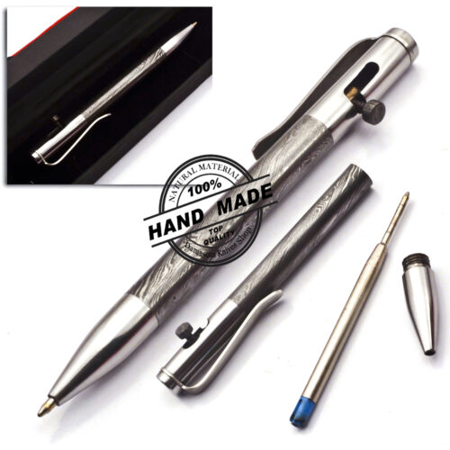 Damascus Ballpoint Custom Handmade Damascus Steel 03