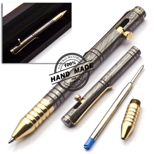 Damascus Ballpoint Custom Handmade Damascus Steel 06