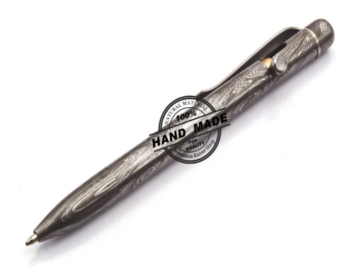 Damascus Ballpoint Custom Handmade Damascus Steel 02 - Image 3