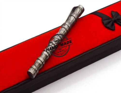 Damascus Ballpoint Custom Handmade Damascus Steel 14 - Image 3