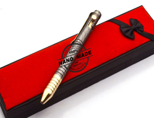 Damascus Ballpoint Custom Handmade Damascus Steel 06 - Image 3