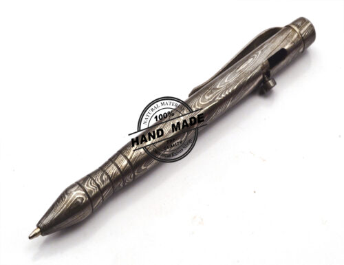 Damascus Ballpoint Custom Handmade Damascus Steel 12 - Image 4