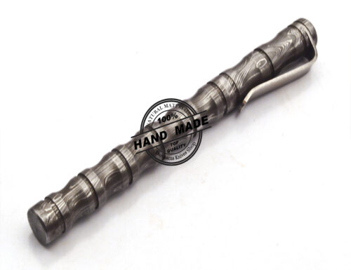 Damascus Ballpoint Custom Handmade Damascus Steel 14 - Image 4