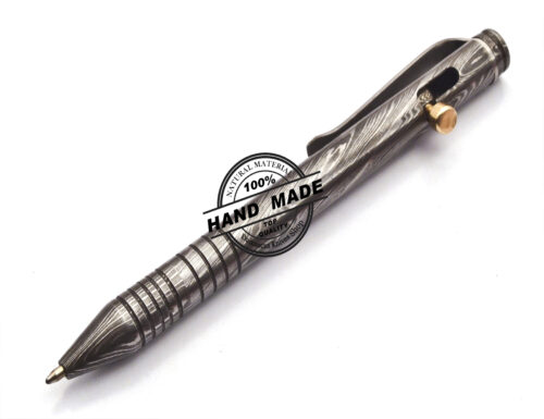 Damascus Ballpoint Custom Handmade Damascus Steel 05 - Image 4