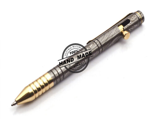 Damascus Ballpoint Custom Handmade Damascus Steel 06 - Image 4