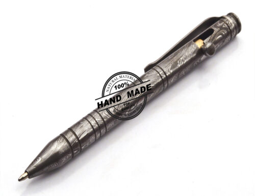 Damascus Ballpoint Custom Handmade Damascus Steel 07 - Image 4