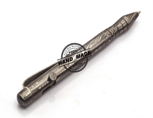 Damascus Ballpoint Custom Handmade Damascus Steel 12 - Image 5