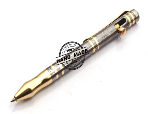Damascus Ballpoint Custom Handmade Damascus Steel 13 - Image 5