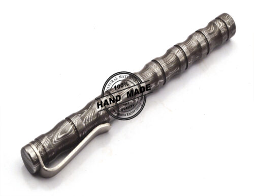 Damascus Ballpoint Custom Handmade Damascus Steel 14 - Image 5