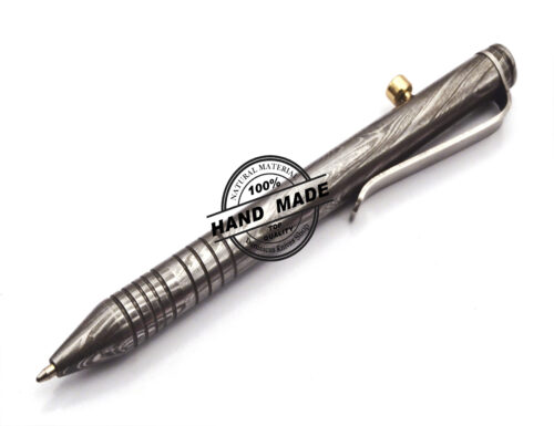 Damascus Ballpoint Custom Handmade Damascus Steel 05 - Image 5