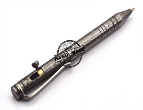 Damascus Ballpoint Custom Handmade Damascus Steel 07 - Image 5