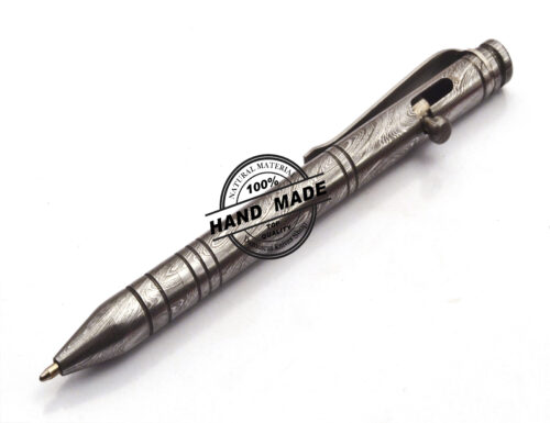 Damascus Ballpoint Custom Handmade Damascus Steel 10 - Image 4