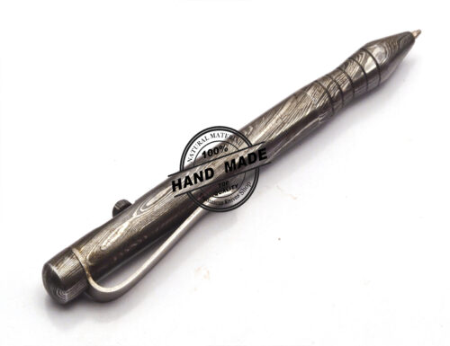 Damascus Ballpoint Custom Handmade Damascus Steel 12 - Image 6