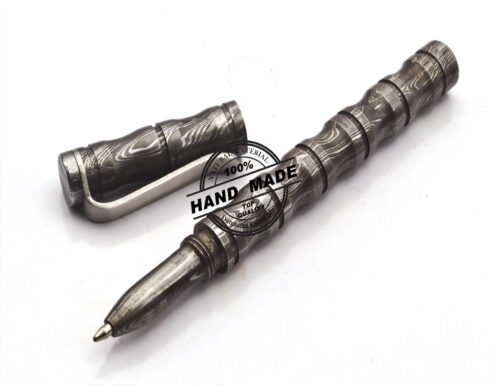 Damascus Ballpoint Custom Handmade Damascus Steel 14 - Image 6