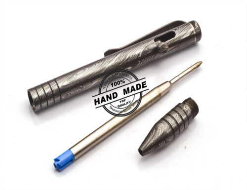 Damascus Ballpoint Custom Handmade Damascus Steel 09 - Image 6