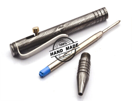 Damascus Ballpoint Custom Handmade Damascus Steel 05 - Image 7