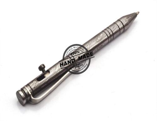 Damascus Ballpoint Custom Handmade Damascus Steel 10 - Image 6
