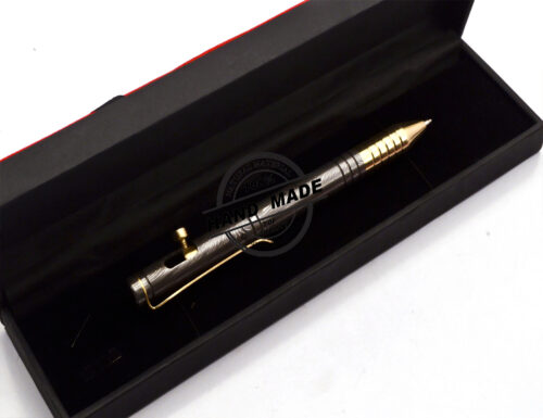 Damascus Ballpoint Custom Handmade Damascus Steel 06 - Image 8