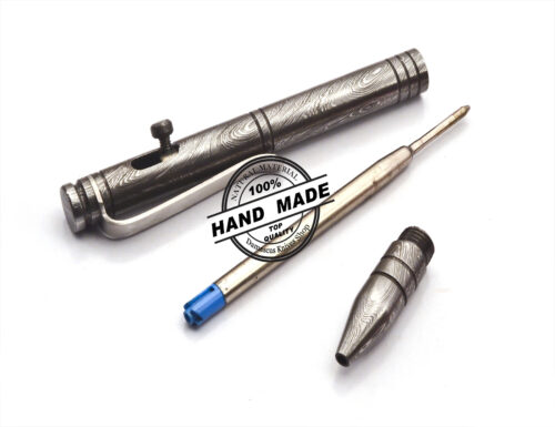 Damascus Ballpoint Custom Handmade Damascus Steel 10 - Image 7