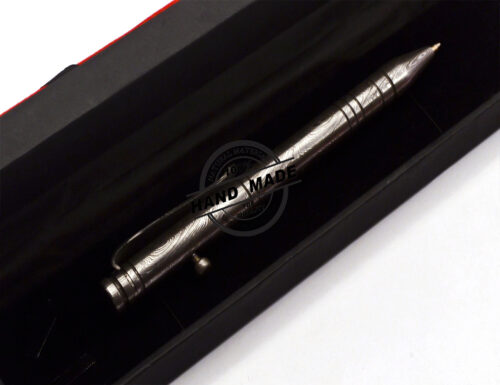 Damascus Ballpoint Custom Handmade Damascus Steel 10 - Image 8