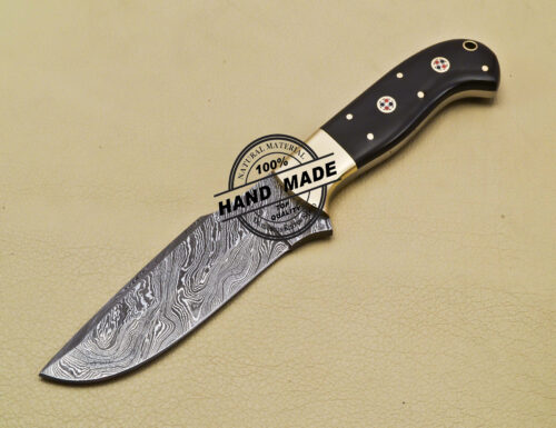Damascus Skinner Knife Custom Handmade Damascus Steel Knife 2059 - Image 3