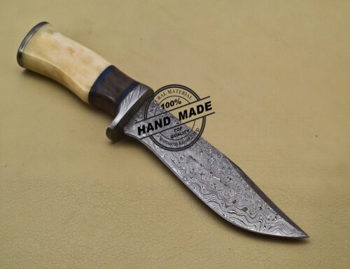 Damascus Skinner Knife Fixed Blade Handmade Damascus Steel Knife 2053 - Image 4