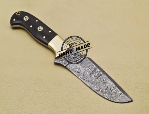 Damascus Skinner Knife Custom Handmade Damascus Steel Knife 2059 - Image 4