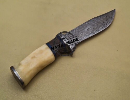 Damascus Skinner Knife Fixed Blade Handmade Damascus Steel Knife 2053 - Image 5