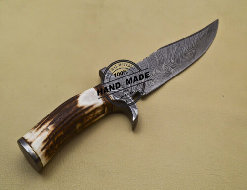 Fixed Blade Damascus Skinner Knife Custom Handmade Knife 2061 - Image 5