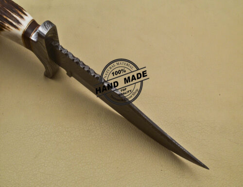 Fixed Blade Damascus Skinner Knife Custom Handmade Knife 2061 - Image 7