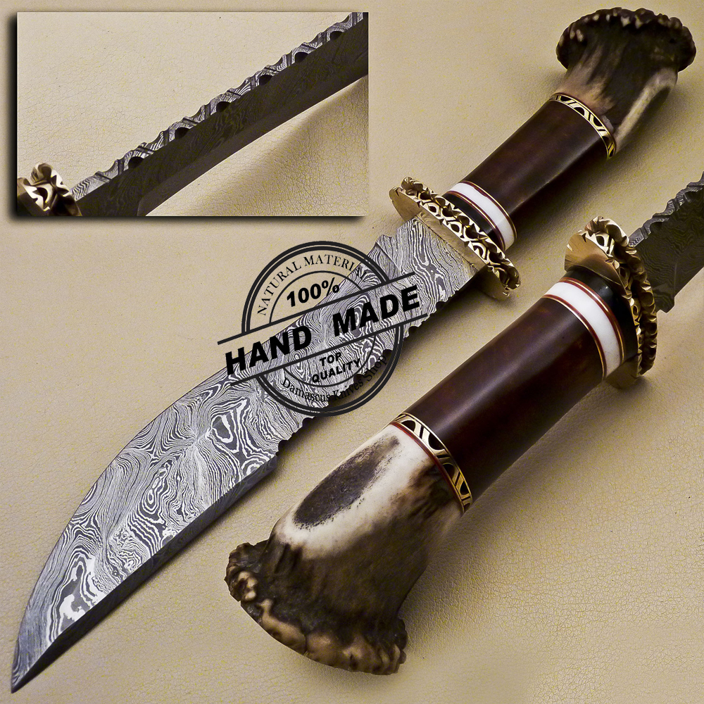 Damascus Bowie Knife